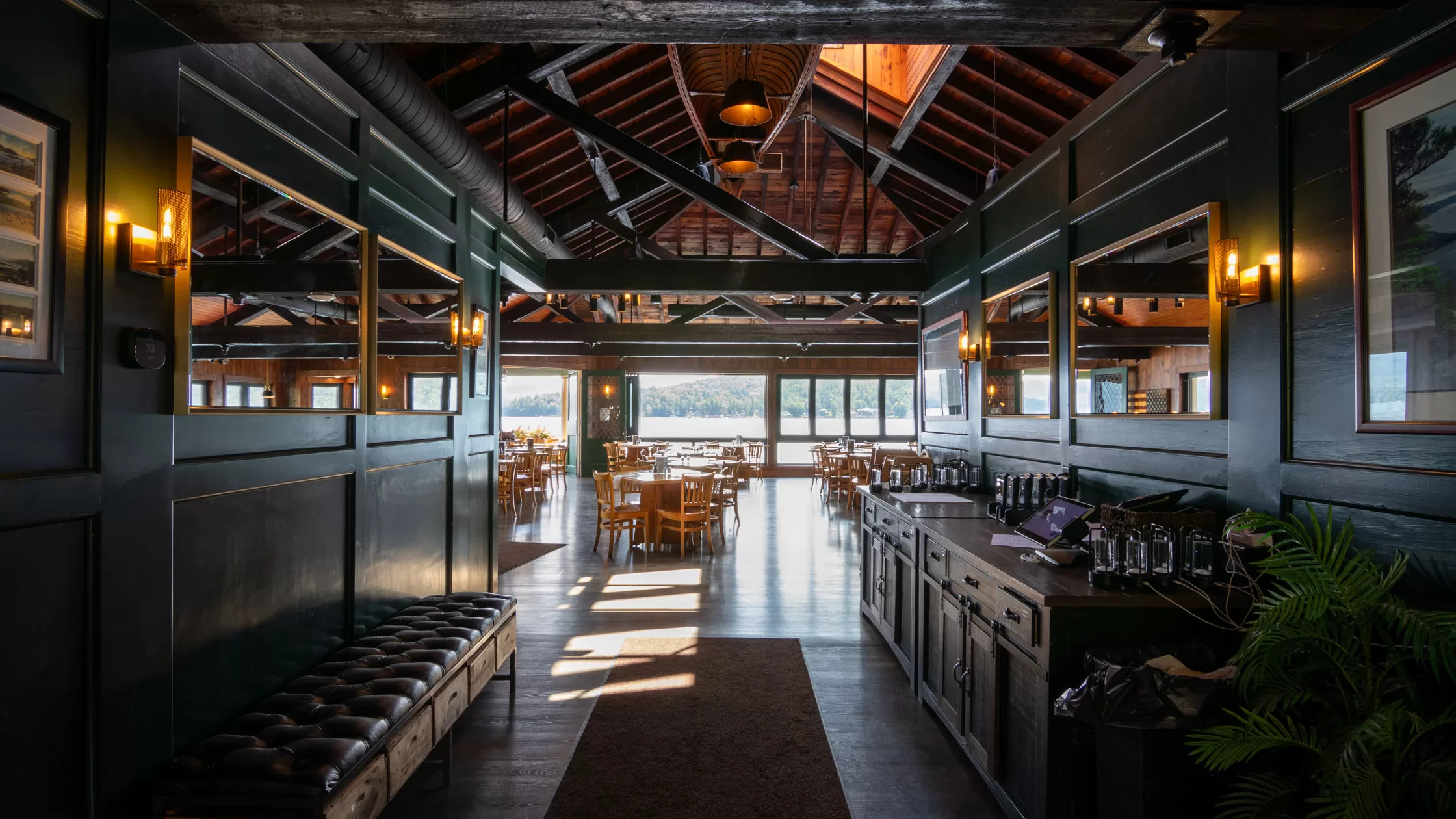 The Boathouse Restaurant Interior remodel of the dining room. 