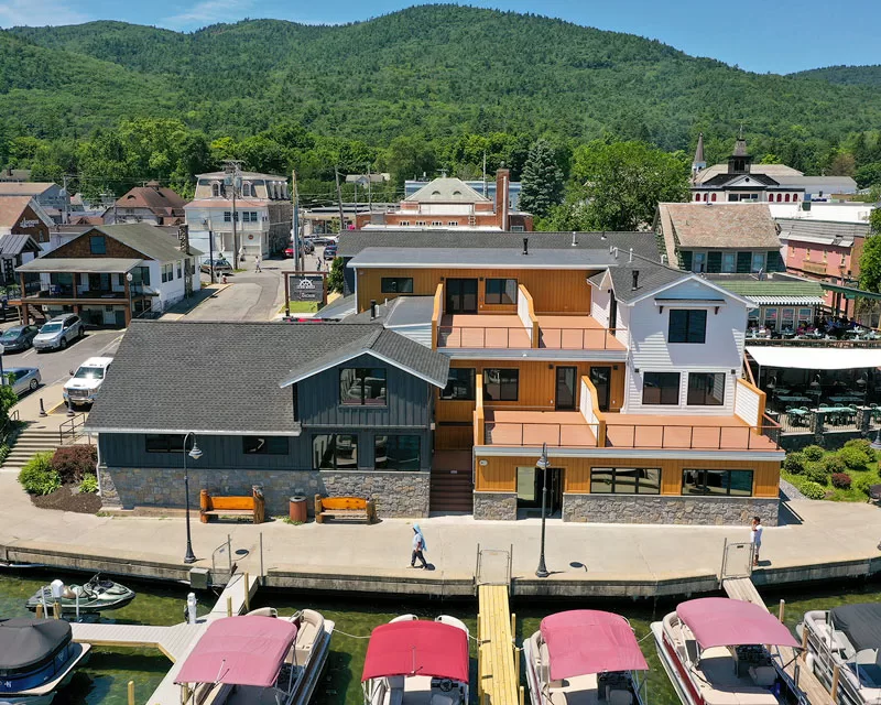 The Lake George Villiage's first waterfront condominium complex.