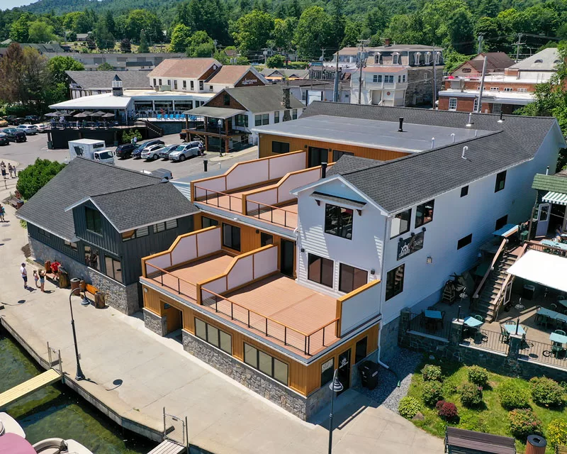 The Lake George Villiage's first waterfront condominium complex.