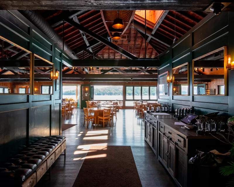 The Boathouse Restaurant Interior remodel of the dining room.